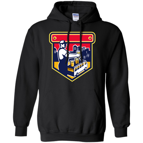bartender beer city van crest retro T-Shirt