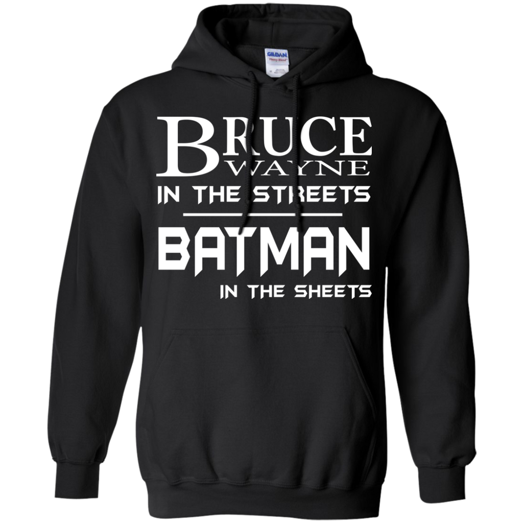bruce wayne in the streets bat man in the sheets T-Shirt
