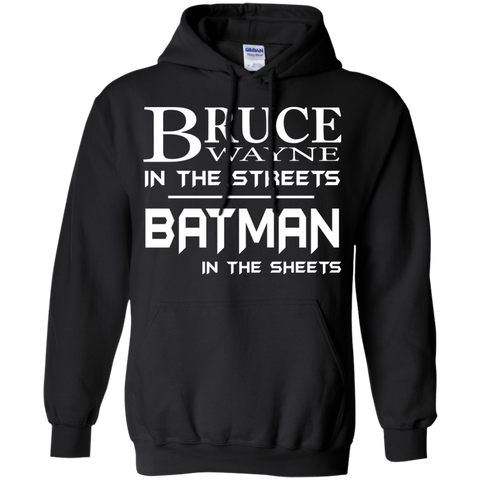 bruce wayne in the streets bat man in the sheets T-Shirt