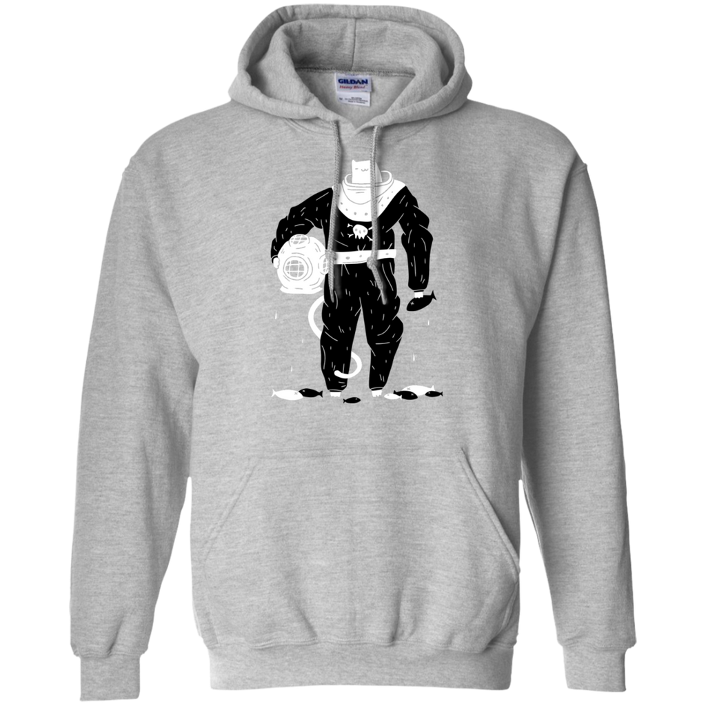 deep sea diver cat (black suit) t- T-Shirt