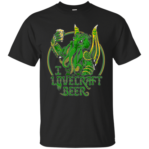 I Lovecraft Beer T-Shirt (have border) G200 Gildan Ultra Cotton T-Shirt