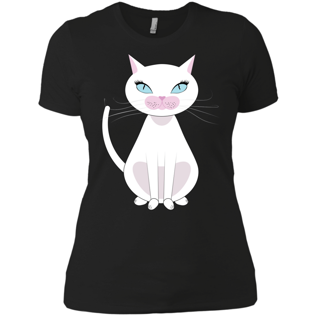 cartoon white cat sweatshirt T-Shirt