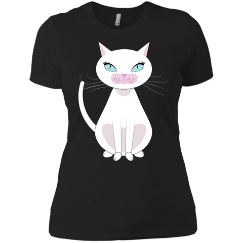 cartoon white cat sweatshirt T-Shirt