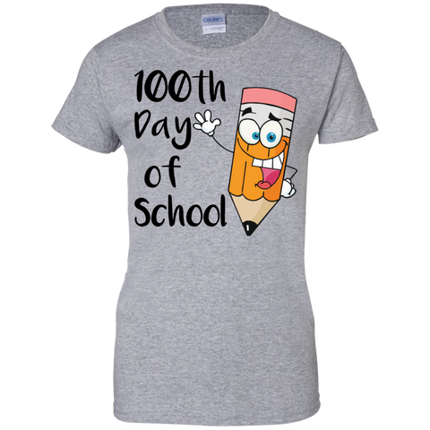 100 days of school with pencil funny kids t T-Shirt