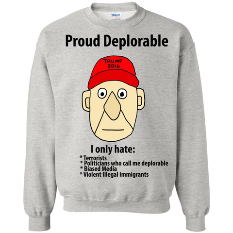 funny proud deplorable political cartoon sweatshirt T-Shirt