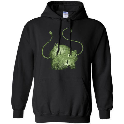 inside the green T-Shirt