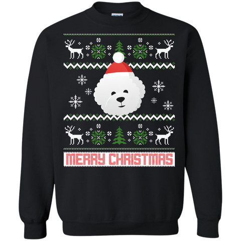 bichon frise santa snow ugly christmas sweater T-Shirt