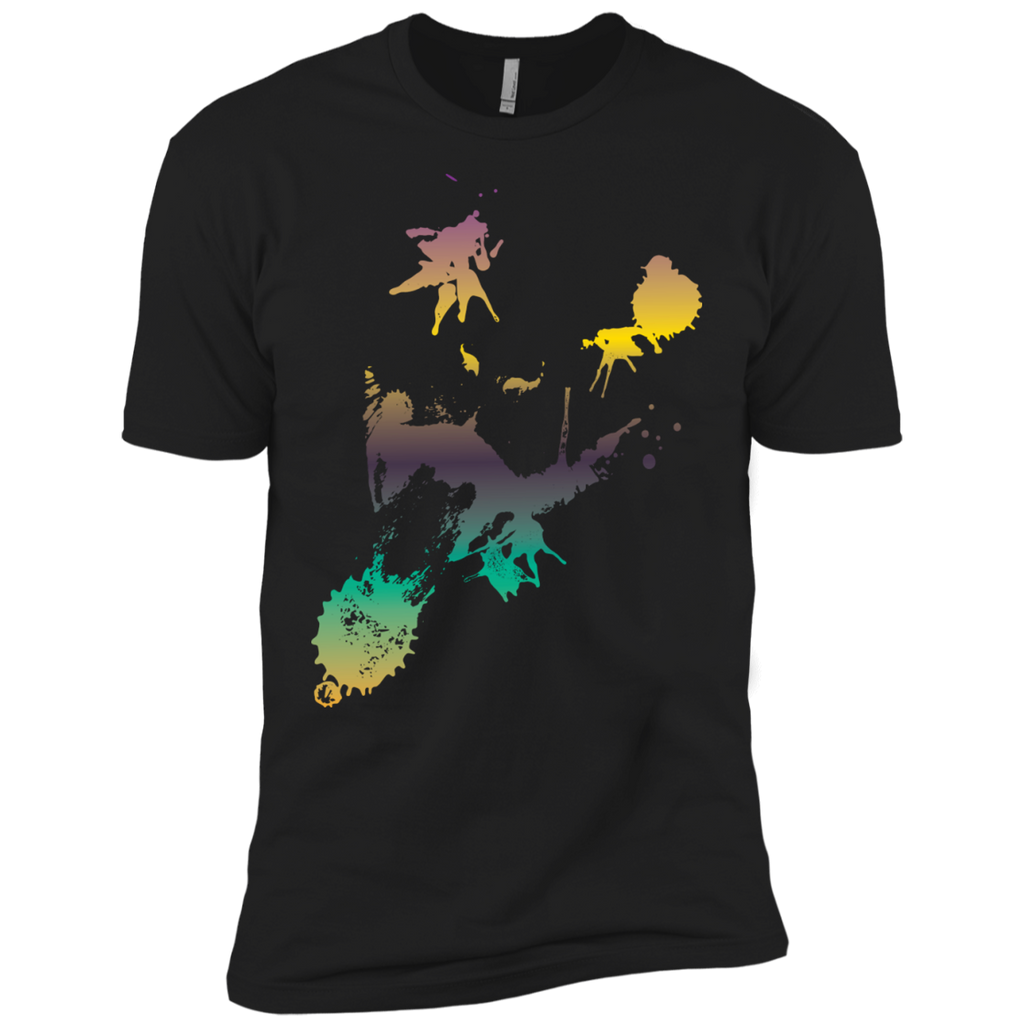 colorful grunge cat smile portrait T-Shirt