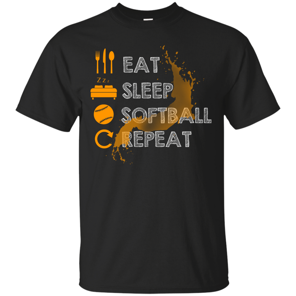 eat, sleep, softball and repeat T-Shirt