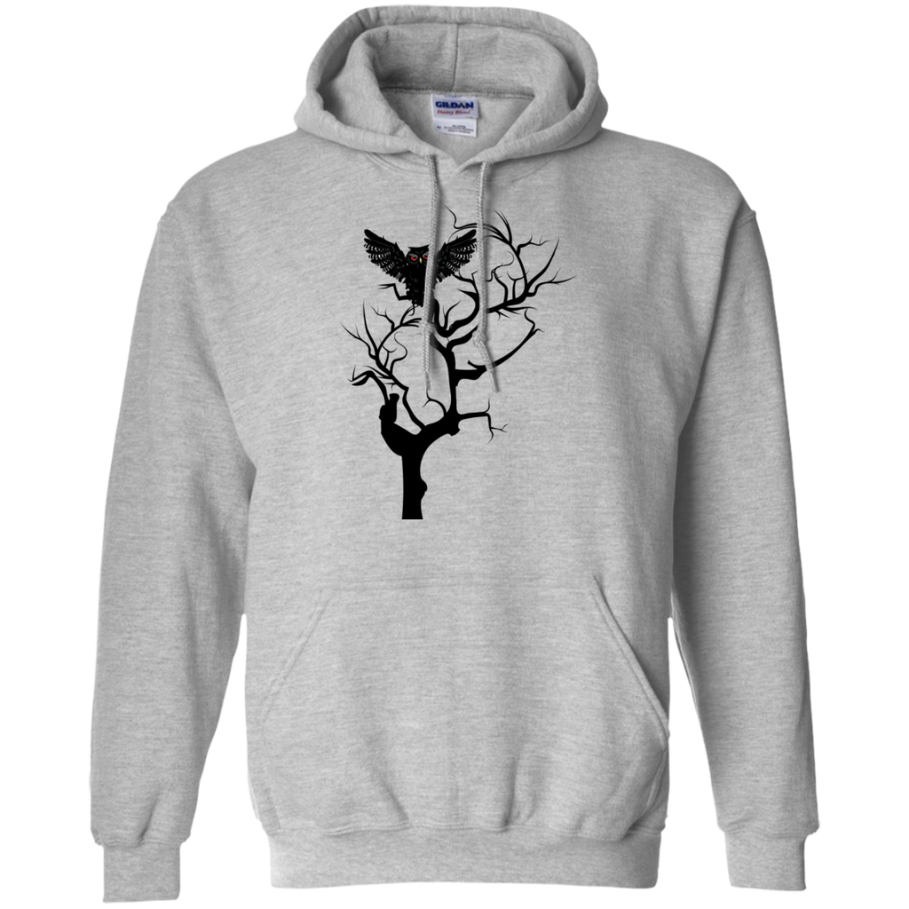 black owl with red eyes on tree sweatshirt T-Shirt