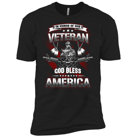 in honor of our veteran god bless america T-Shirt