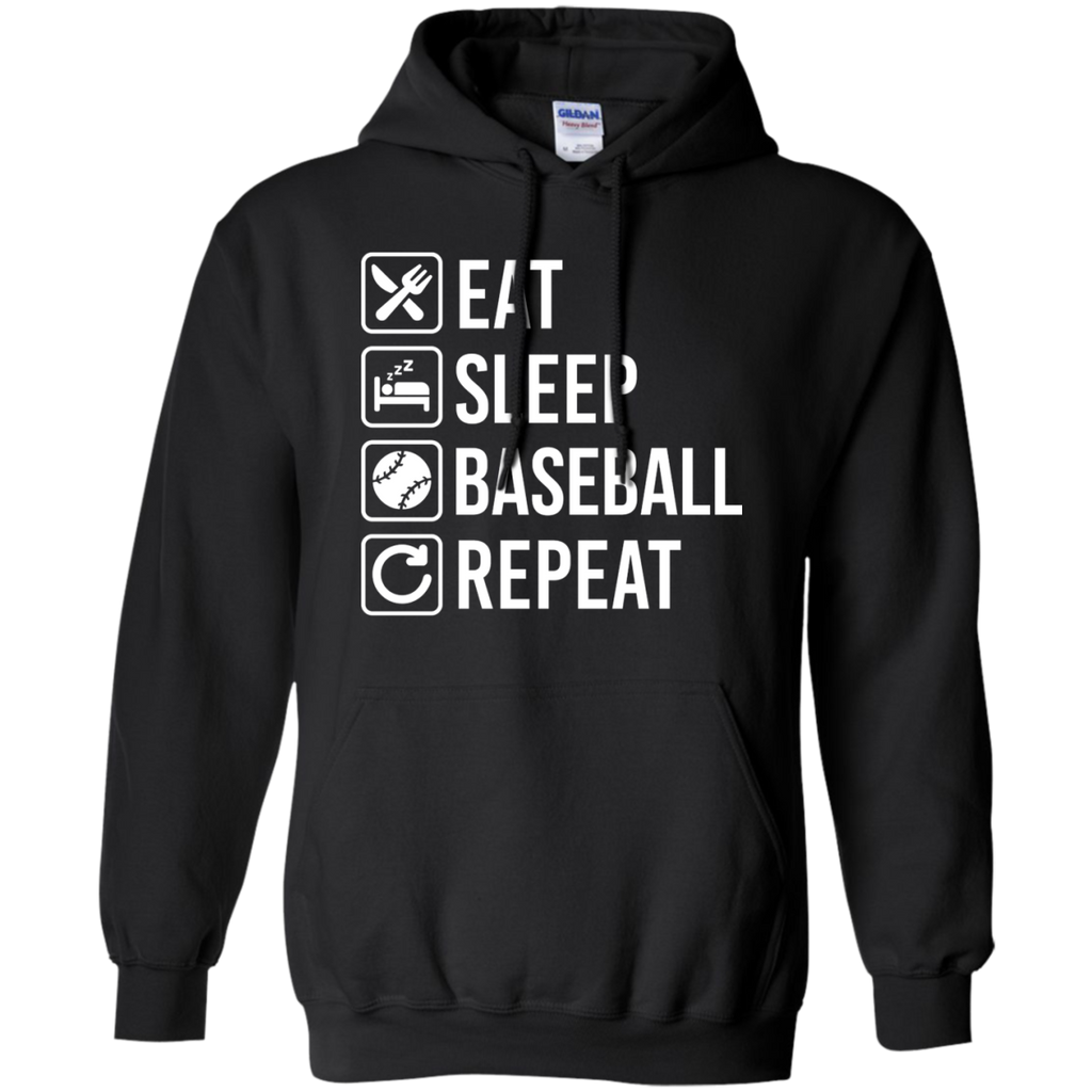 baseball eat sleep repeat T-Shirt