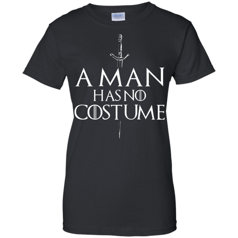 a man has no costume halloween tshirt custom T-Shirt