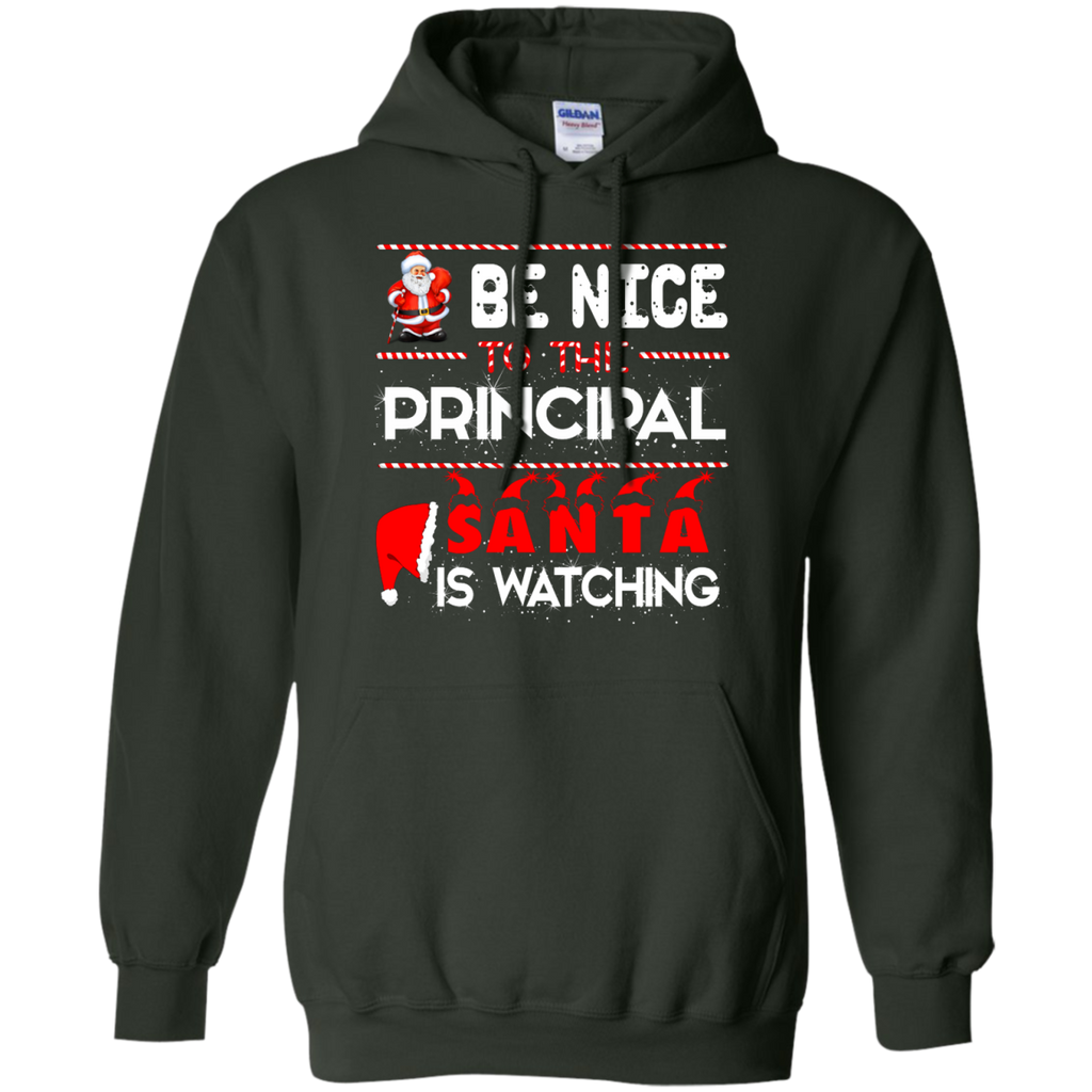 be nice to the principal santa is watching T-Shirt