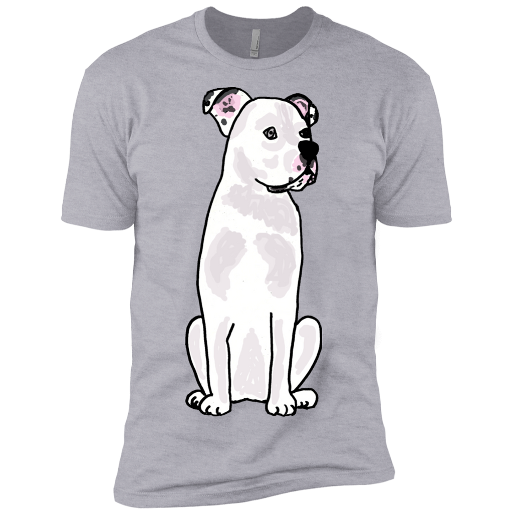 cool artistic white american bulldog art original matching family T-Shirt