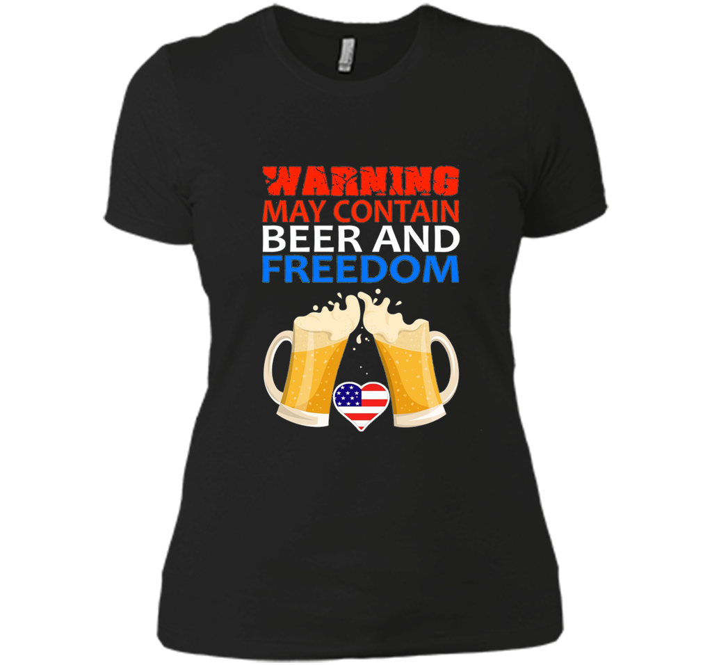 Warning May Contains Beer And Freedom Shirt