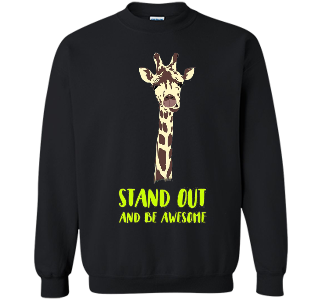 Giraffe stand out funny humor nerd geek hipster T-shirt