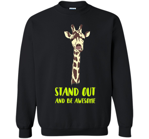 Giraffe stand out funny humor nerd geek hipster T-shirt