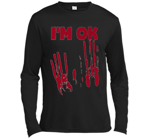 I'm OK Vintage Monster Movie Ghost Demon Bloody T-Shirt t-shirt