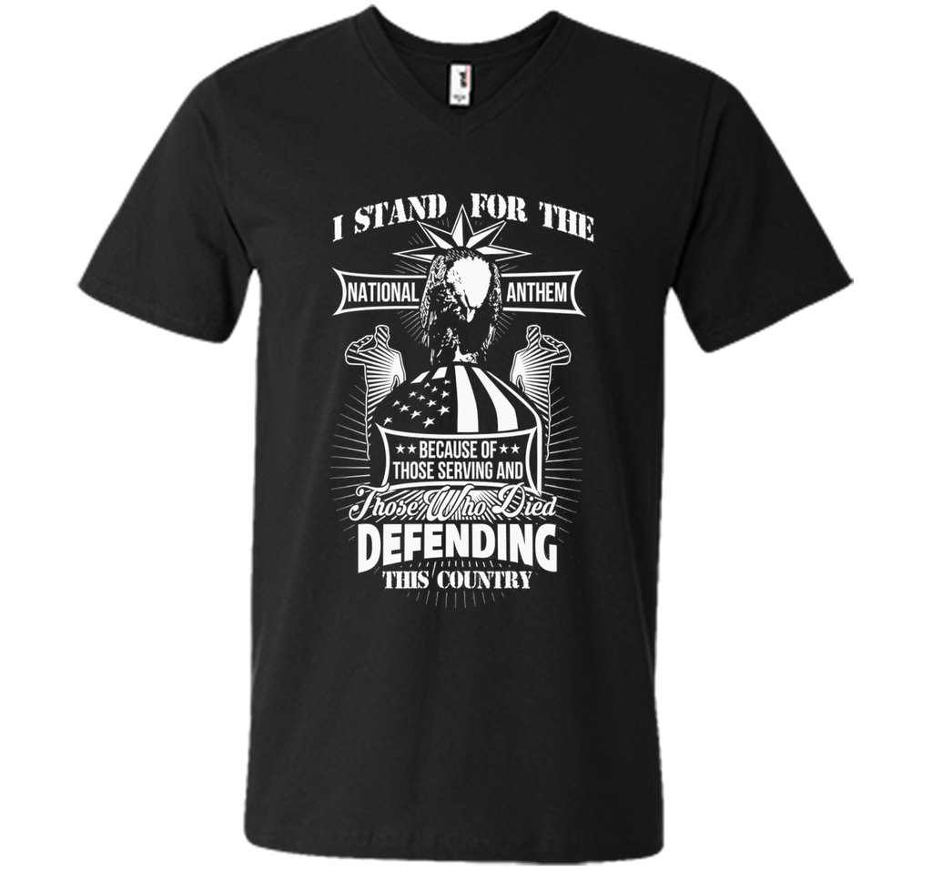 I Stand For The National Anthem veteran t shirts