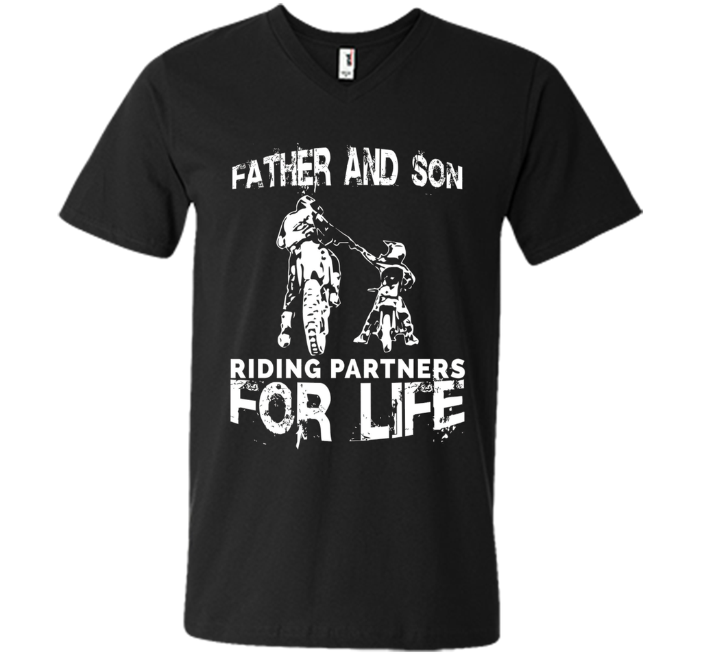 Father And Son Riding Partners For Life T-shirt Dads Sons