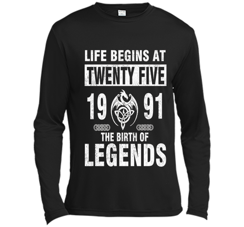 25th Birthday Gifts - Made 1991 The Birth Of Legends Tshirt