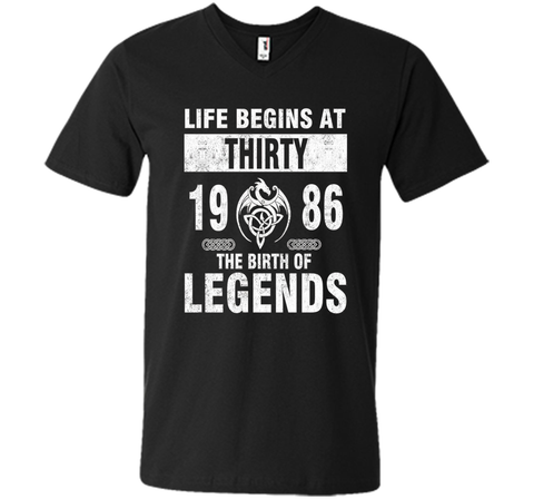 30th Birthday Gifts - Made 1986 The Birth Of Legends Tshirt