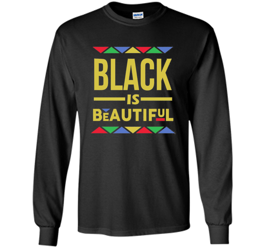 Black is Beautiful African Pattern Black Pride T-Shirt