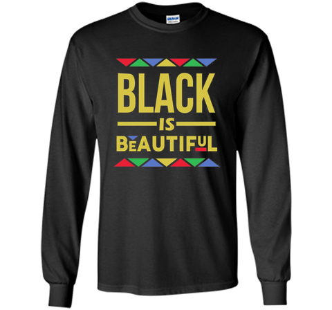 Black is Beautiful African Pattern Black Pride T-Shirt