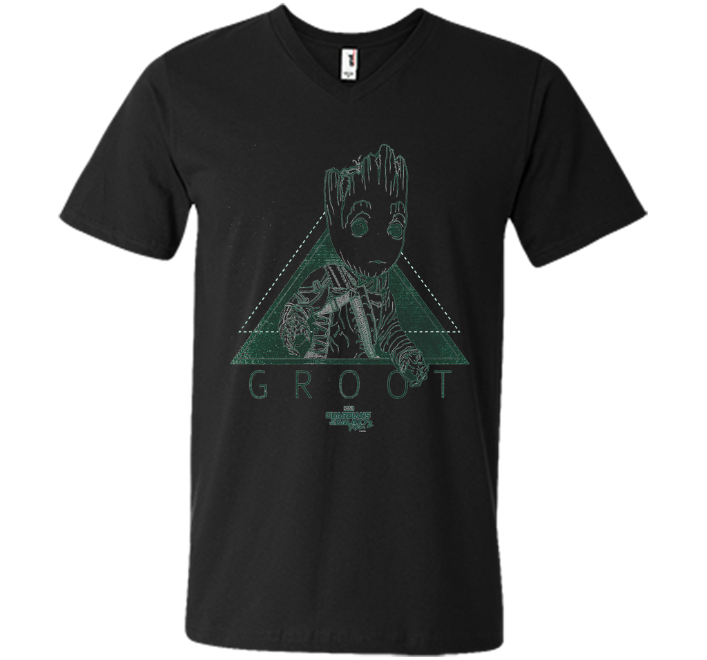 Marvel Groot Guardians of Galaxy 2 Triangle Graphic T-Shirt