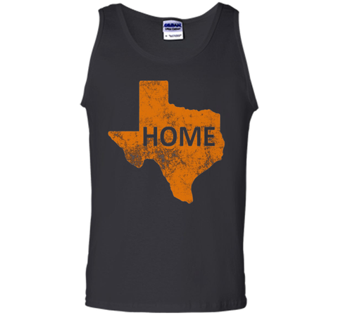Home - Texas Orange on Blue T-Shirt
