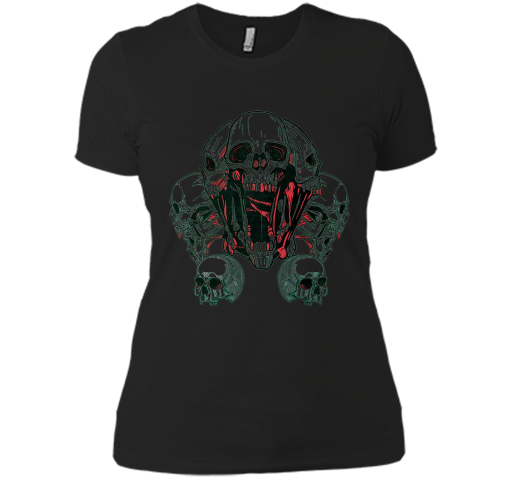 SKULLS - human skull - skeleton - horror - macabre t-shirt
