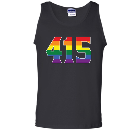 415 Area Code San Francisco CA Gay Pride LGBT Rainbow Shirt