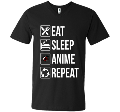 Funny Eat Sleep Anime Repeat TShirt