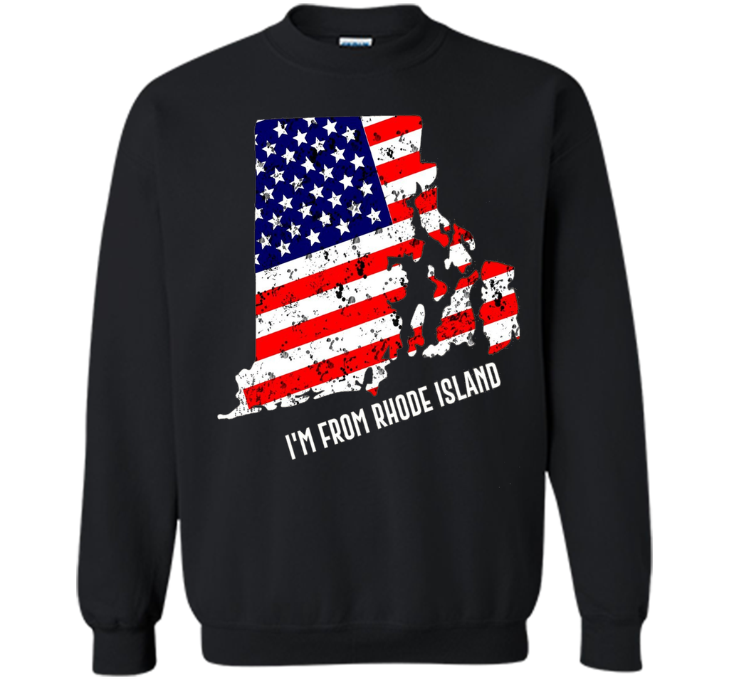 Proud of Rhode Island USA flag Independence day Tshirt