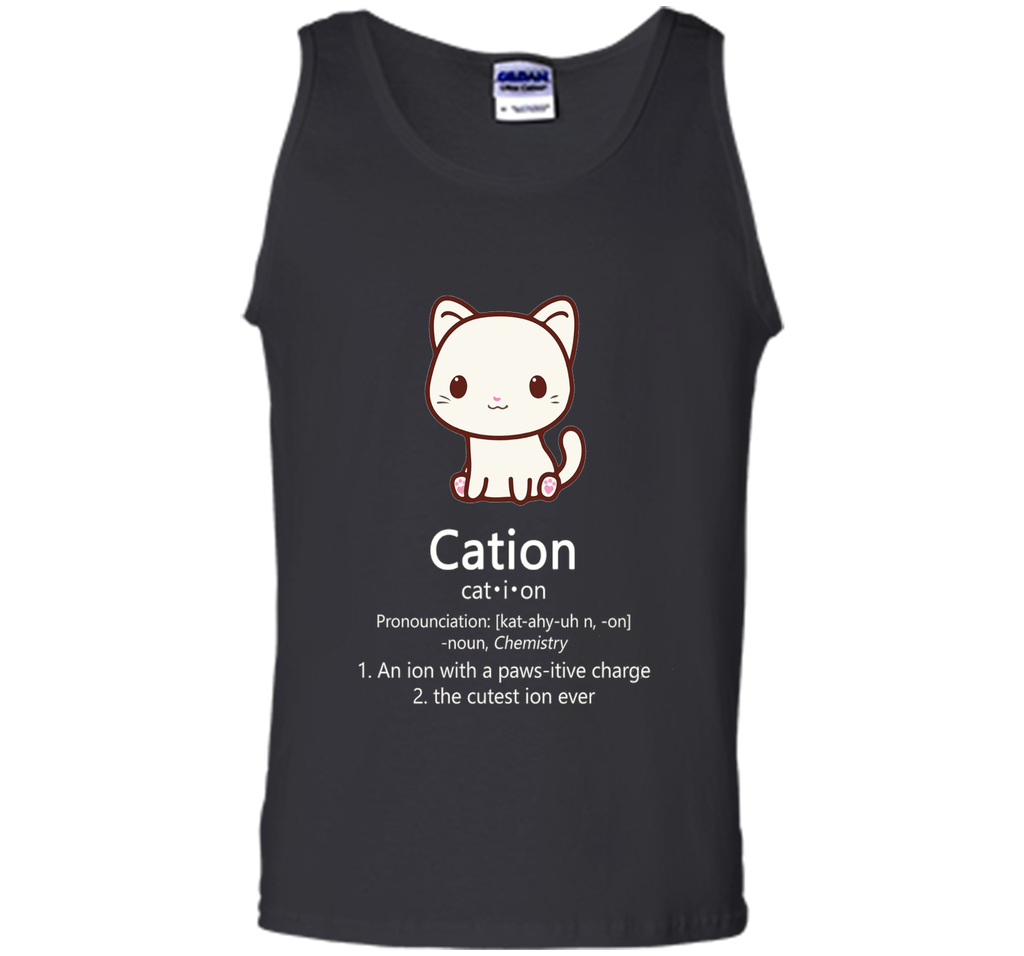 Cute Science Cat T-Shirt Cation Chemistry Pawsitive Element