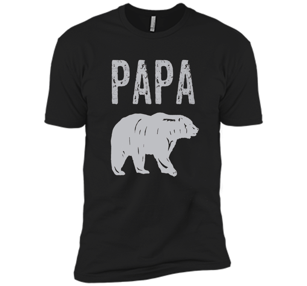 Mens Vintage Effect Papa Bear T-Shirt