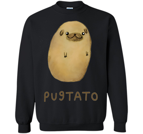 Funny Cute Dog Pug Potato T-Shirt