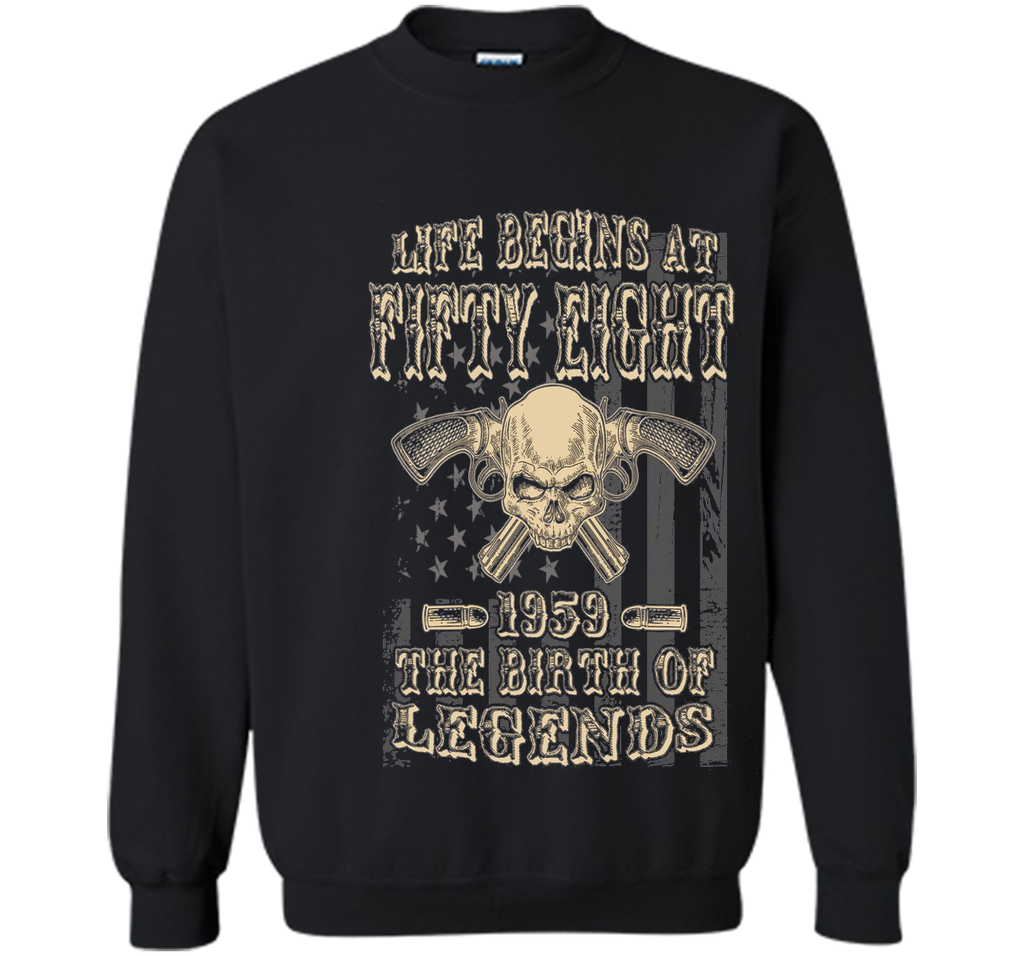 Life Begins At Fifty Eight 1959 The Birth Of Legends t-shirt