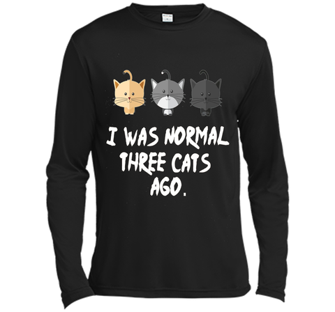 I Was Normal Three Cats Ago Tee Shirt Purrr Funny Crazy