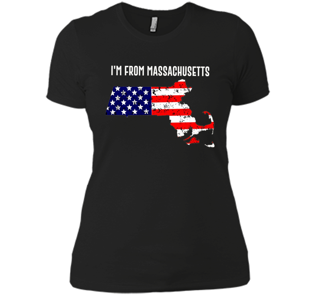 Proud of Massachusetts-US flag Independence day Tshirt