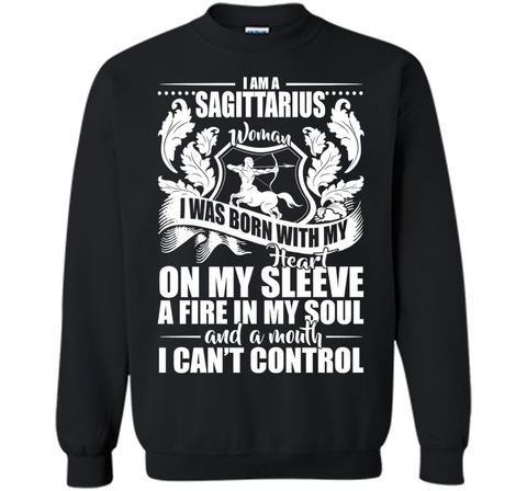 I'm A Sagittarius Woman With My Heart On My Sleeve T-shirt
