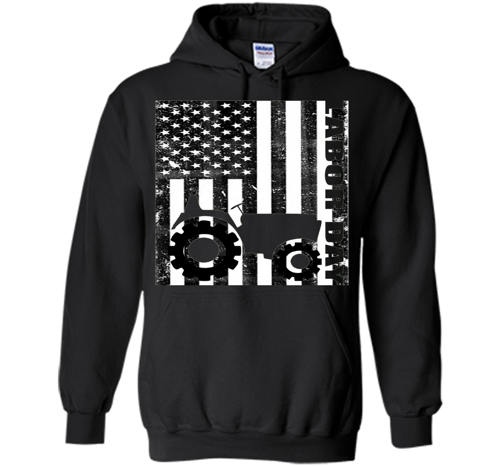 labor day T-shirt, labor day flag american black tshir
