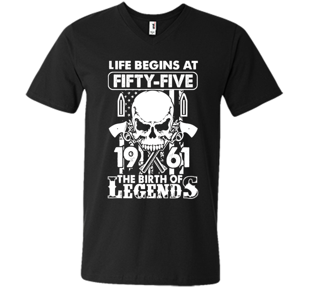 Life Begin At 55 - 1961 Birth Legends 55th Birthday T-shirts