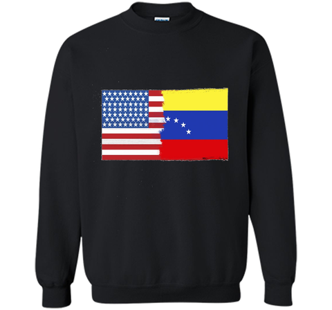 Venezuelan American Half Venezuela Half America Flag Shirt