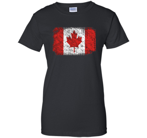 Worn Out Canada Flag T-shirt for Canada Day