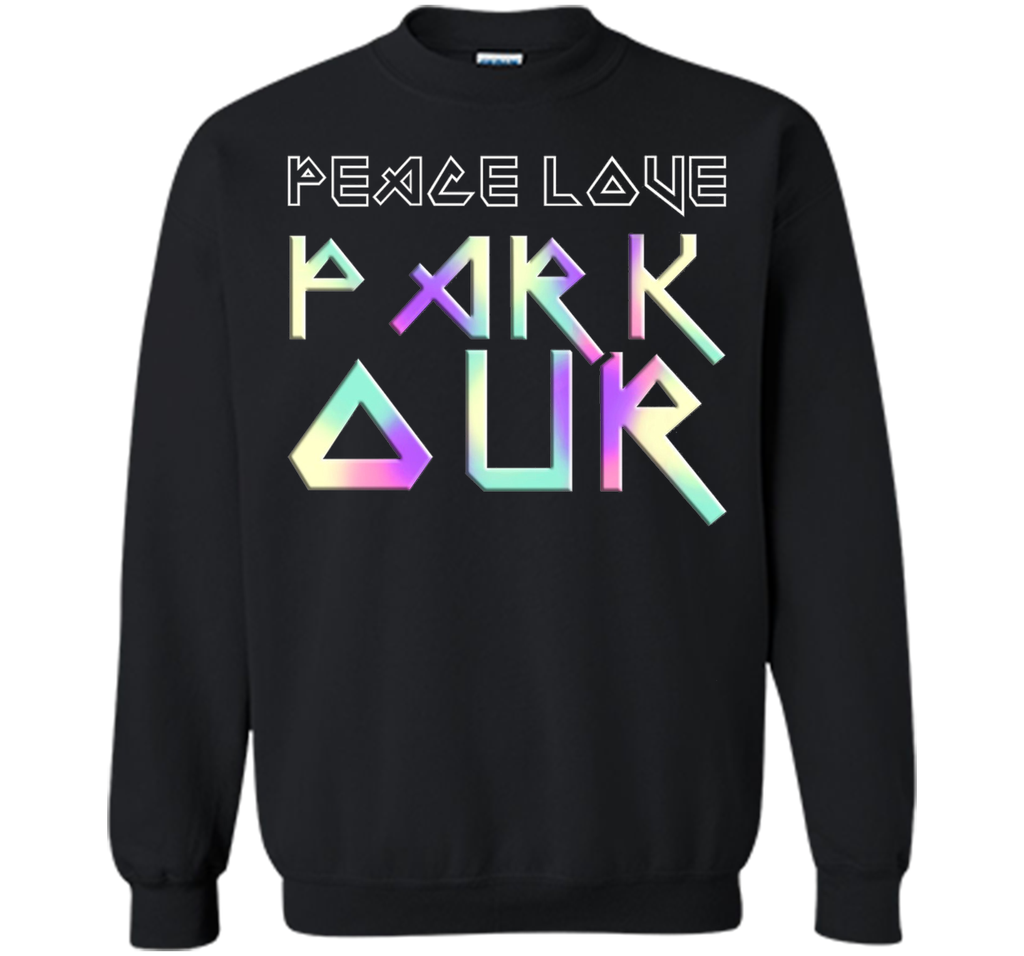 Peace Love Parkour EDM Style T-Shirt