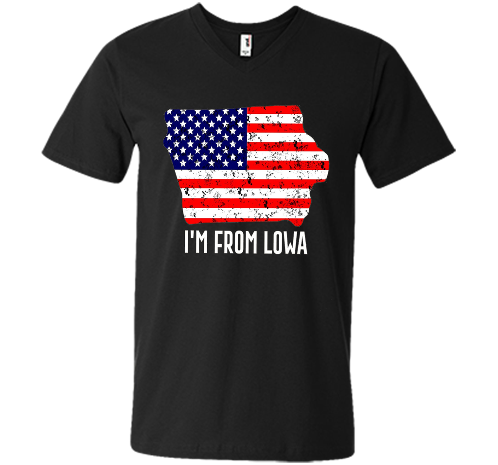 Proud of Lowa-US flag Independence day Tshirt