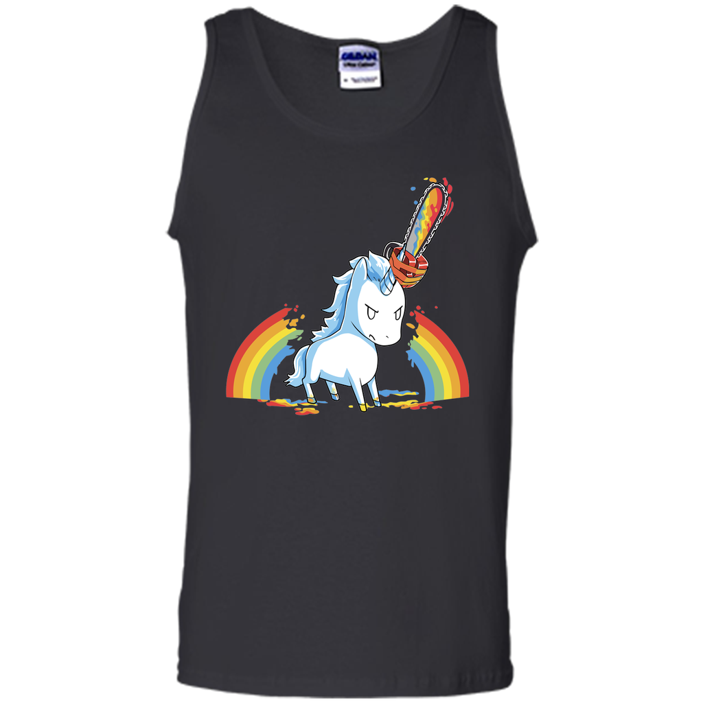 rainbow chainsaw massacre-lovely unicorn t shirt