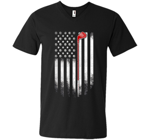 Golf American Flag T Shirt